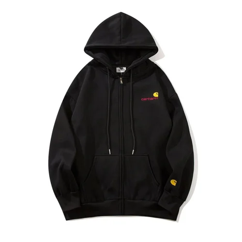 Худи Carhartt With Text Logo ZIP "Black"