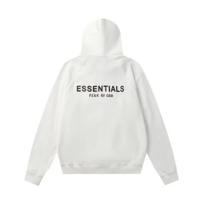 Худи Fear Of God With Black Text Logo On The Back "White" фото № 2