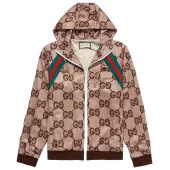 Худи Gucci With Brand Print - ZIP "Brown"