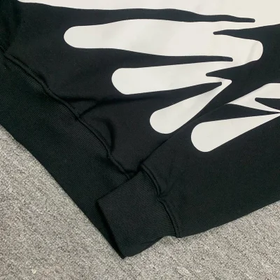 Худи OFF-White White Streaks On Back And Sleeves "Black" фото № 5 Худи OFF-White White Streaks On Back And Sleeves "Black" фото № 5