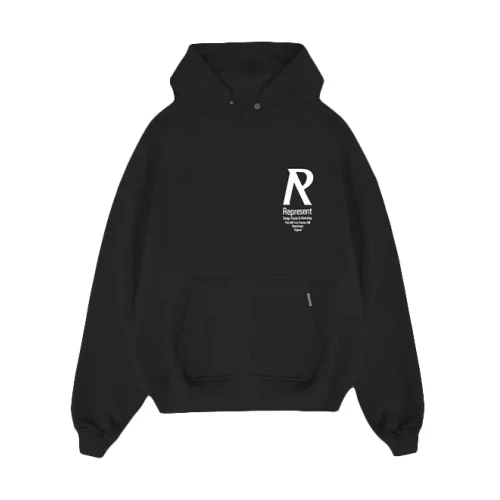 Худи Represent Big R Logo "Black"