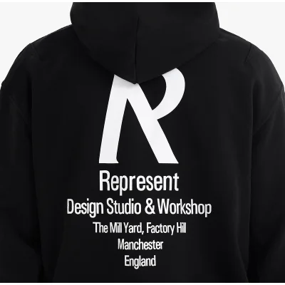 Худи Represent Big R Logo "Black" фото № 3 Худи Represent Big R Logo "Black" фото № 3