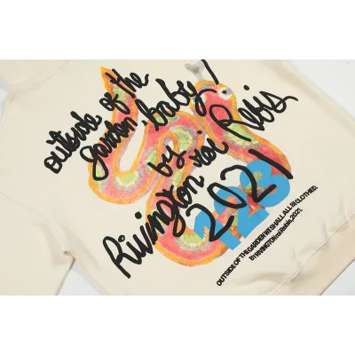 Худи Rrr123 With An Unusual Print "Beige" фото № 7