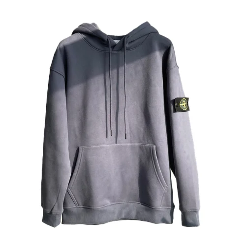 Худи Stone Island With An Introductory Patch "Gray/Blue"