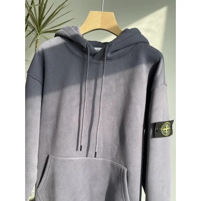 Худи Stone Island With An Introductory Patch "Gray/Blue" фото № 8