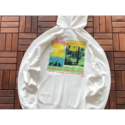Худи Stussy Colorful Scenery Print "White/Yellow" фото № 2 Худи Stussy Colorful Scenery Print "White/Yellow" фото № 2