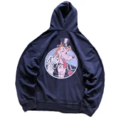 Футболка Stussy Wolf In Suit With Playing Cards "Blue"