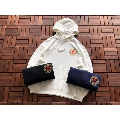 Худи Stussy Circle With Logo Letter And Leaves "White" фото № 4