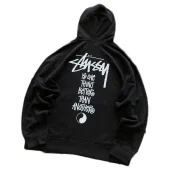 Худи Stussy Inscription Is One Thing Better Than Another "Black"
