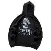 Худи Stussy Woman And Logo "Black"