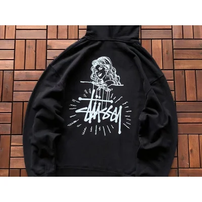 Худи Stussy Woman And Logo "Black" фото № 2