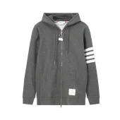 Худи Thom Browne With Stripes ZIP "Gray"