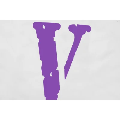 Худи Vlone Purple Text Friends "White" фото № 4