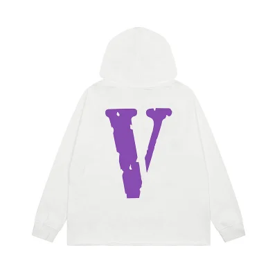 Худи Vlone Purple Text Friends "White" фото № 2