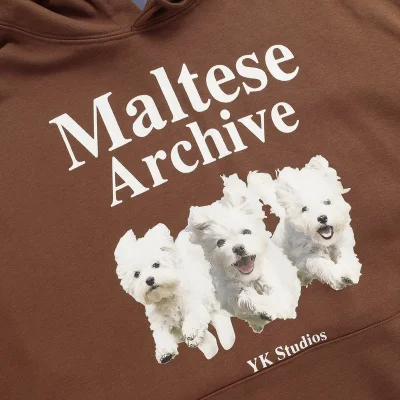 Худи Wai Kei Maltese Archive "Brown" фото № 3