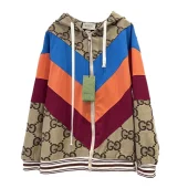 Ветровка Gucci With Stripes And Brand Print "Brown"