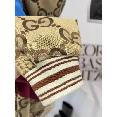 Ветровка Gucci With Stripes And Brand Print "Brown" фото № 3
