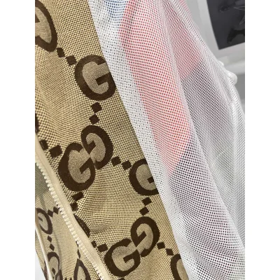 Ветровка Gucci With Stripes And Brand Print "Brown" фото № 7