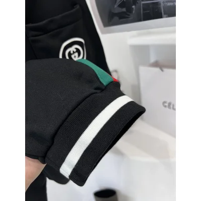 Олимпийка Gucci Small Round Logo "Black/Blue" фото № 2