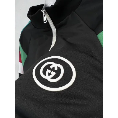 Олимпийка Gucci Small Round Logo "Black/Blue" фото № 6