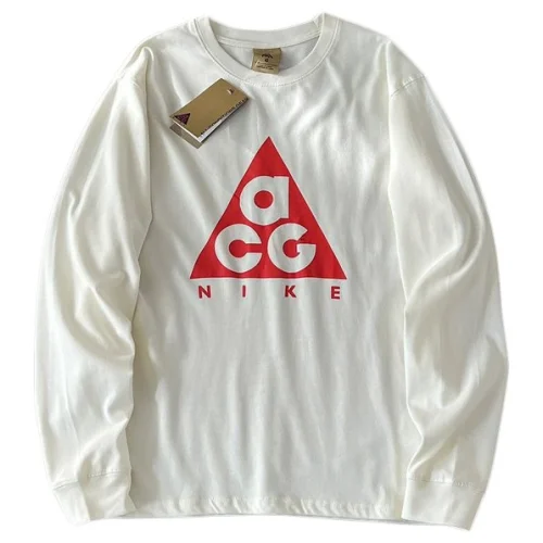 Лонгслив ACG Logo Inside Triangle Front "White"