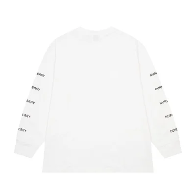 Лонгслив Burberry Text Logo On The Sleeves "White" фото № 8
