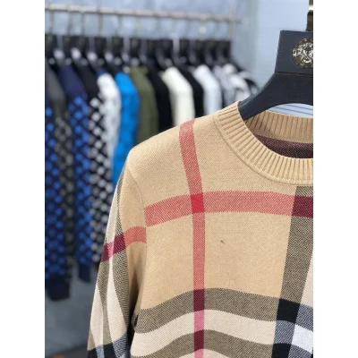 Лонгслив Burberry Frontside Checked Print Dark And Red Lines "Brown" фото № 2