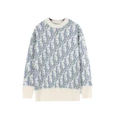 Лонгслив Christian Dior Print Lots Of Dior Logos "White"