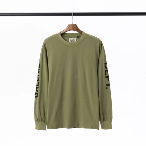 Лонгслив Gallery Dept Black Text Logo "Khaki"