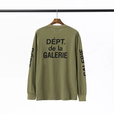 Лонгслив Gallery Dept Black Text Logo "Khaki" фото № 3