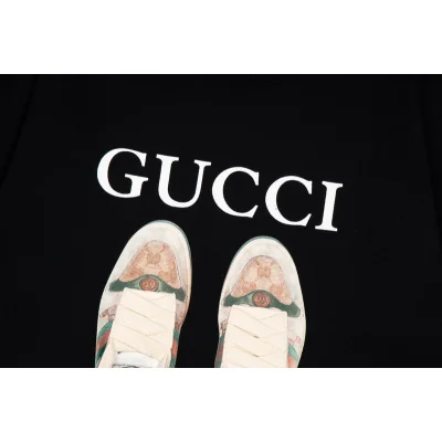 Лонгслив Gucci The Illusion Sneakers "Black" фото № 4