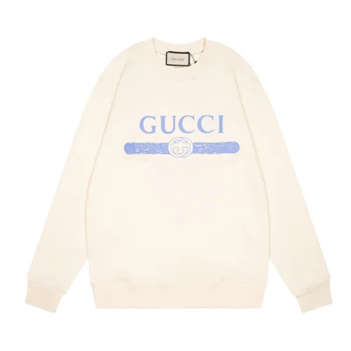 Лонгслив Gucci Belt Print With Logo "Cream"