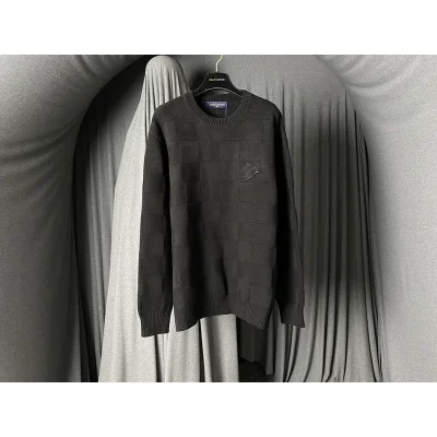 Лонгслив Louis Vuitton Chess Style "Black" фото № 3