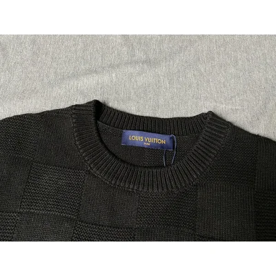 Лонгслив Louis Vuitton Chess Style "Black" фото № 6