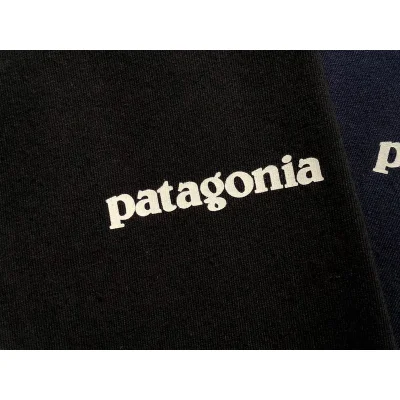 Лонгслив Patagonia Waves View Back Print "Black" фото № 8