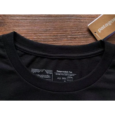 Лонгслив Patagonia Waves View Back Print "Black" фото № 3