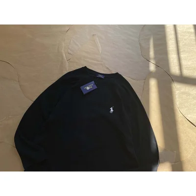 Лонгслив Ralph Lauren Small Embroidered Logo "Black" фото № 9