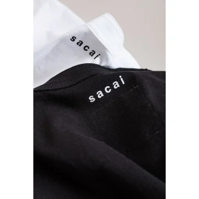 Футболка Sacai Casual "Black" фото № 4