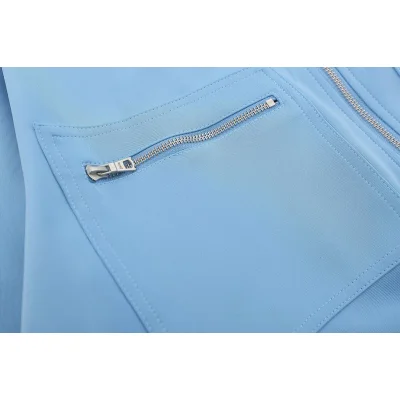 Худи Palm Angels Stripe On Sides Stars Zip "Blue" фото № 5