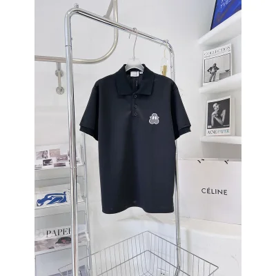 Поло Burberry Small Logo "Black" фото № 4