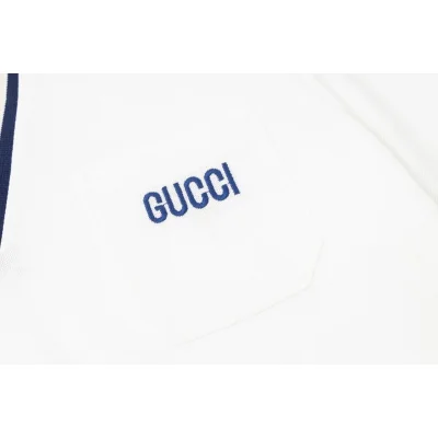 Поло Gucci Cotton With Logo "White" фото № 7