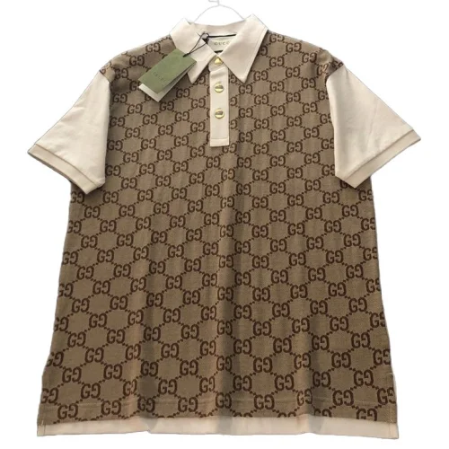 Поло Gucci Logo Print - Cotton "Brown/Cream"