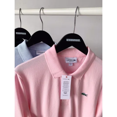 Футболка Lacoste Embroider Logos "Pink" фото № 4