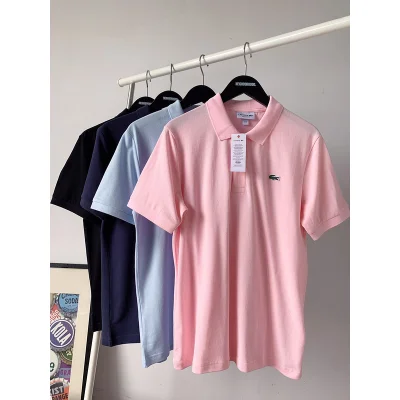 Футболка Lacoste Embroider Logos "Pink" фото № 6