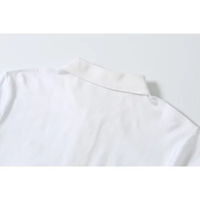 Поло Lacoste Cotton With Crocodile Logo "White" фото № 9
