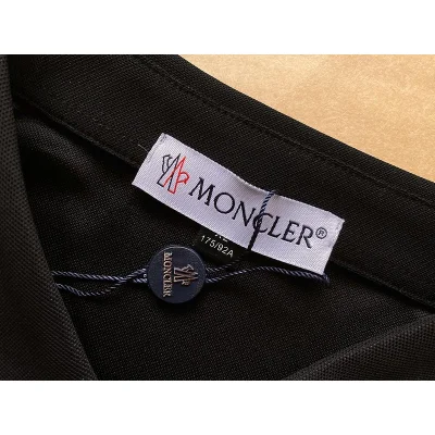 Поло Moncler With Logo Brand "Black" фото № 3