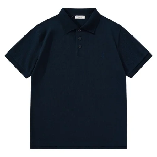 Поло Saint Laurent Three-Letter Logo "Blue"