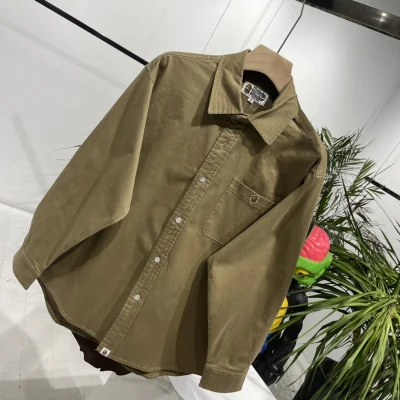 Рубашка A Bathing Ape Vintage Logo "Brown" фото № 9