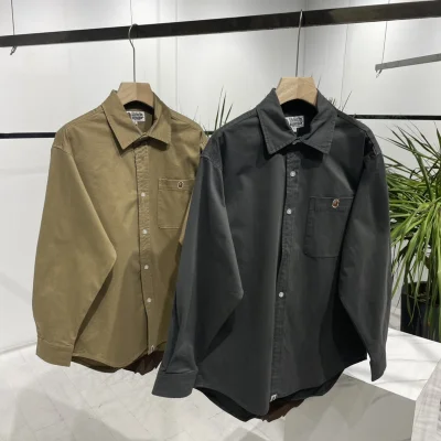 Рубашка A Bathing Ape Vintage Logo "Brown" фото № 7