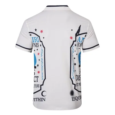 Рубашка Amiri With City Names Without Pockets "White" фото № 2